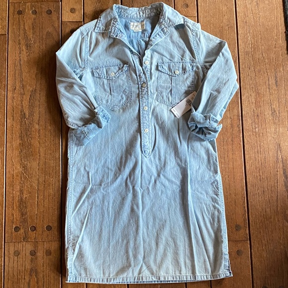 lightweight denim shirt dress